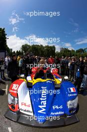 09.06.2009 Le Mans, France, Team Oreca-Matmut-AIM Oreca 01 AIM enters scrutineering  - 24 Hour of Le Mans 2009, Tuesday