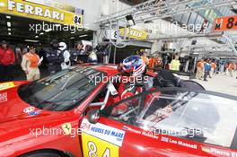 10.06.2009 Le Mans, France, #84 Team Modena Ferrari F430 GT: Pierre Ehret, Leo Mansell, Roman Rusinov  - 24 Hour of Le Mans 2009, Free Practice