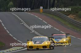 10.06.2009 Le Mans, France, #92 JMW Motorsport Ferrari F430 GT: Rob Bell, Andrew Kirkaldy, Tim Sugden - 24 Hour of Le Mans 2009, Free Practice