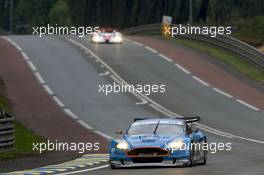 10.06.2009 Le Mans, France, #66 Jetalliance Racing Aston Martin DBR9: Alex Mueller, Lukas Lichtner-Hoyer, Thomas Gruber - 24 Hour of Le Mans 2009, Free Practice