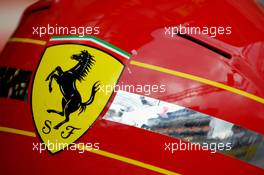 10.06.2009 Le Mans, France, Ferrari helmet detail  - 24 Hour of Le Mans 2009, Free Practice