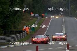 10.06.2009 Le Mans, France, #84 Team Modena Ferrari F430 GT: Pierre Ehret, Leo Mansell, Roman Rusinov - 24 Hour of Le Mans 2009, Free Practice