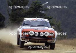 ARCHIVE IMAGES/ Rally Acropolis 26-29 5 1980 Athens (GR) / Timo Makinen (FIN) Jean Todt (FRA) Peugeot 504 Coupe'V6 Gr4 Peugeot Automobiles