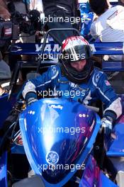 03.07.2009 Laguna Seca, USA, Wayne Rainey (USA) drives against Valentino Rossi (ITA), Fiat Yamaha Team on an promotional event / go kart - MotoGP World Championship, Rd. 8, Red Bull U.S. Grand Prix, Mazda Raceway Laguna Seca