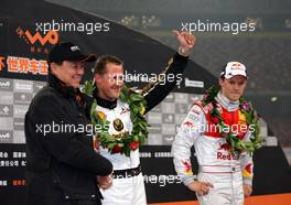 04.11.2009 Beijing, China,  Michael Schumacher (GER), Scuderia Ferrari, Mattias Ekstrom (SWE) - Race of Champions, The Birds Nest Stadium, Beijing