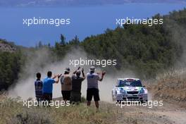 14.06.2009 Acropolis Rally, Greece,  Lambros Athanassoulas (GR) Nikolaos Zakheos (GR), Skoda Fabia S2000 - World Rally Championship 2009, Rd. 7