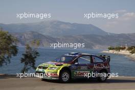 14.06.2009 Acropolis Rally, Greece,  Mikko Hirvonen (FIN) Jarmo Lehtinen(FIN), Ford Focus RS WRC08, BP Ford Abu Dhabi World Rally Team - World Rally Championship 2009, Rd. 7