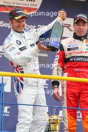 06.09.2009 Oschersleben, Germany, Andy Priaulx (GBR), BMW Team UK, BMW 320si on the podium - WTCC, Germany, Oschersleben, Rd. 17-18