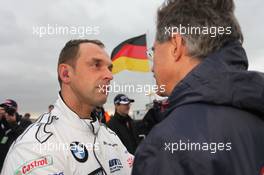 06.09.2009 Oschersleben, Germany, Jörg Müller (GER), BMW Team Germany, BMW 320si and Dr. Mario Theissen (GER), BMW Sauber F1 Team, BMW Motorsport Director - WTCC, Germany, Oschersleben, Rd. 17-18