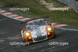 13.-16.05.2010 Nurburgring, Germany,  Porsche Team Manthey Porsche GT3 R Hybrid: Joerg Bergmeister, Richard Lietz, Marco Holzer, Martin Ragginger - Nurburgring 24 Hours 2010