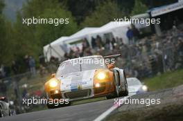 13.-16.05.2010 Nurburgring, Germany,  Porsche Team Manthey Porsche GT3 R Hybrid: Joerg Bergmeister, Richard Lietz, Marco Holzer, Martin Ragginger - Nurburgring 24 Hours 2010