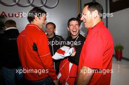 13-16.05.2010 Nurburgring, Germany,  Audi meets the drivers: Lucas Luhr, Marco Werner, Mike Rockenfeller and Hans-Juergen Abt - Nurburgring 24 Hours 2010