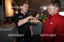 13-16.05.2010 Nurburgring, Germany,  Audi meets the drivers: Marcel Faessler and Emmanuel Collard - Nurburgring 24 Hours 2010