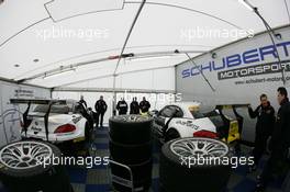 13.-16.05.2010 Nurburgring, Germany,  Tent of Schubert Motorsport - Nurburgring 24 Hours 2010