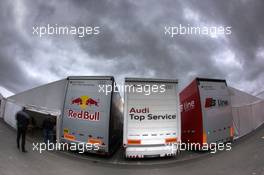 13-16.05.2010 Nurburgring, Germany,  Audi Sport teams transporters - Nurburgring 24 Hours 2010