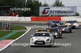 31.07. - 01.08.2010 Spa, Belgium, Safety Car leads the field - FIA GT - 24 hours of Spa