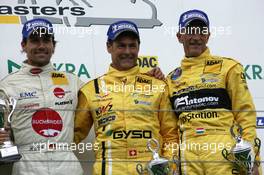 26.-29.08.2010 Nuerburgring; Germany, ADAC GT Masters, Round 6, Podium Amateurs Race1,  2nd Sven Hannawald (GER)Callaway Competition Corvette Z06.R GT3, 1st Toni Seiler (SUI) Callaway Competition Corvette Z06.R GT3, 3rd Marius Ritskes (NED) Callaway CompetitionGERCorvette Z06.R GT3