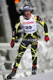 02.12.2010, Oestersund, Sweden (SWE): Martin Fourcade (FRA), Rossignol, Rottefella, Odlo - IBU world cup biathlon, individual men, Oestersund (SWE). www.xpb.cc. © Manzoni/xpb.cc. Every downloaded picture is fee-liable.