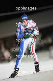 02.12.2010, Oestersund, Sweden (SWE): Lukas Hofer (ITA), Rossignol, Rottefella, Exel - IBU world cup biathlon, individual men, Oestersund (SWE). www.xpb.cc. © Manzoni/xpb.cc. Every downloaded picture is fee-liable.