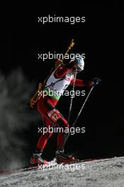 02.12.2010, Oestersund, Sweden (SWE): Ole Einar Bjoerndalen (NOR), Madshus, Rottefella, Odlo - IBU world cup biathlon, individual men, Oestersund (SWE). www.xpb.cc. © Manzoni/xpb.cc. Every downloaded picture is fee-liable.