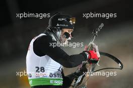 02.12.2010, Oestersund, Sweden (SWE): Matthias Simmen (SUI), Rossignol, Rottefella, Exel, ODLO - IBU world cup biathlon, individual men, Oestersund (SWE). www.xpb.cc. © Manzoni/xpb.cc. Every downloaded picture is fee-liable.