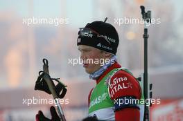 04.12.2010, Oestersund, Sweden (SWE): Tarjei Boe (NOR), Fischer, Rottefella, Swix, ODLO - IBU world cup biathlon, sprint men, Oestersund (SWE). www.xpb.cc. © Manzoni/xpb.cc. Every downloaded picture is fee-liable.