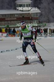 04.12.2010, Oestersund, Sweden (SWE): Tim Burke (USA), Rossignol, Rottefella, Swix, adidas - IBU world cup biathlon, sprint men, Oestersund (SWE). www.xpb.cc. © Manzoni/xpb.cc. Every downloaded picture is fee-liable.