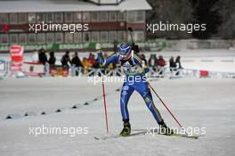 03.12.2010, Oestersund, Sweden (SWE): Helena Ekholm (SWE), Fischer, Rottefella, Leki, adidas  - IBU world cup biathlon, sprint women, Oestersund (SWE). www.xpb.cc. © Manzoni/xpb.cc. Every downloaded picture is fee-liable.