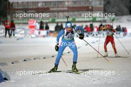 03.12.2010, Oestersund, Sweden (SWE): Kaisa Maekaeraeinen (FIN), Fischer, Rottefella, Leki, Odlo - IBU world cup biathlon, sprint women, Oestersund (SWE). www.xpb.cc. © Manzoni/xpb.cc. Every downloaded picture is fee-liable.