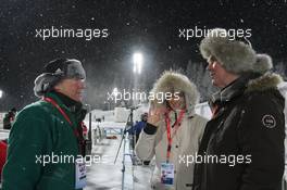03.12.2010, Oestersund, Sweden (SWE): Manfred Geyer (GER), headcoach Team Korea, Nicole Resch (GER), secretary general IBU, Anders Besseberg (NOR), president of IBU, International Biathlon Union - IBU world cup biathlon, sprint women, Oestersund (SWE). www.xpb.cc. © Manzoni/xpb.cc. Every downloaded picture is fee-liable.