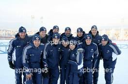 29.11.2010, Oestersund, Sweden (SWE): Team USA with Lowell Bailey (USA), Rossignol, Rottefella, One Way, Armin Auchentaller (ITA), mens coach team USA, Per Nilsson (SWE), headcoach Team USA, Tim Burke (USA), Rossignol, Rottefella, Swix, adidas, Jeremy Teela (USA), Madshus, Rottefella, Alpina, Exel, adidas, Bernd Eisenbichler (GER), High performance director US Biathlon, Sara Studebaker (USA), Rossignol, Rottefella, Exel, adidas, Laura Spector (USA), Madshus, Rottefella, Exel, adidas, Russell Currier (USA), Rossignol, Rottefella, Exel, adidas, - IBU world cup biathlon, training, Oestersund (SWE). www.xpb.cc. © Manzoni/xpb.cc/NordicFocus. Every downloaded picture is fee-liable.