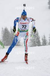 10.12.2010, Hochfilzen, Austria (AUT): Christian de Lorenzi (ITA), Atomic, Rottefella, Alpina, OneWay - IBU world cup biathlon, sprint men, Hochfilzen (AUT). www.xpb.cc. © Manzoni/xpb.cc. Every downloaded picture is fee-liable.