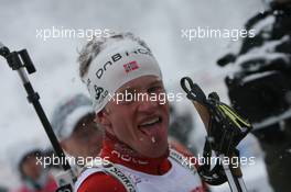 10.12.2010, Hochfilzen, Austria (AUT): Tarjei Boe (NOR), Fischer, Rottefella, Swix, ODLO - IBU world cup biathlon, sprint men, Hochfilzen (AUT). www.xpb.cc. © Manzoni/xpb.cc. Every downloaded picture is fee-liable.