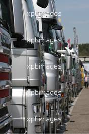 23.04.2010 Hockenheim, Germany,  Feature: Trucks in the paddock - DTM 2010 at Hockenheimring, Hockenheim, Germany