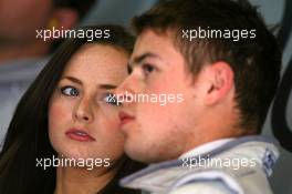 23.04.2010 Hockenheim, Germany,  Paul di Resta (GBR), Team HWA AMG Mercedes, Portrait, with his girlfriend Laura - DTM 2010 at Hockenheimring, Hockenheim, Germany