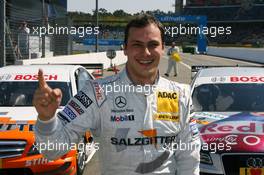 24.04.2010 Hockenheim, Germany,  Pole position for Gary Paffett (GBR), Team HWA AMG Mercedes, Portrait - DTM 2010 at Hockenheimring, Hockenheim, Germany