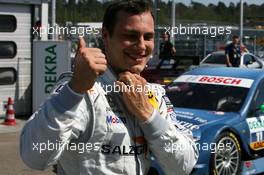 24.04.2010 Hockenheim, Germany,  Pole position for Gary Paffett (GBR), Team HWA AMG Mercedes, Portrait - DTM 2010 at Hockenheimring, Hockenheim, Germany