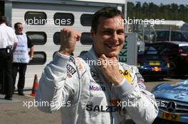 24.04.2010 Hockenheim, Germany,  Pole position for Gary Paffett (GBR), Team HWA AMG Mercedes, Portrait - DTM 2010 at Hockenheimring, Hockenheim, Germany