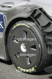 25.04.2010 Hockenheim, Germany,  New wheel cover of the Car from Bruno Spengler (CAN), Team HWA AMG Mercedes, AMG Mercedes C-Klasse - DTM 2010 at Hockenheimring, Hockenheim, Germany