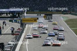 25.04.2010 Hockenheim, Germany,  Start of the Race - DTM 2010 at Hockenheimring, Hockenheim, Germany