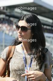 25.04.2010 Hockenheim, Germany,  Karen Minier betrothed of David Coulthard (GBR), Mücke Motorsport, AMG Mercedes C-Klasse - DTM 2010 at Hockenheimring, Hockenheim, Germany