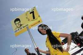 25.04.2010 Hockenheim, Germany,  Gridgirl of Paul di Resta (GBR), Team HWA AMG Mercedes, AMG Mercedes C-Klasse - DTM 2010 at Hockenheimring, Hockenheim, Germany