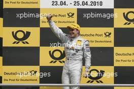 25.04.2010 Hockenheim, Germany,  Winner Gary Paffett (GBR), Team HWA AMG Mercedes, AMG Mercedes C-Klasse - DTM 2010 at Hockenheimring, Hockenheim, Germany