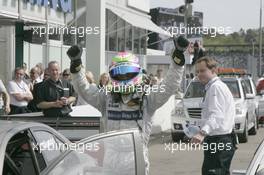 25.04.2010 Hockenheim, Germany,  2nd Bruno Spengler (CAN), Team HWA AMG Mercedes, AMG Mercedes C-Klasse - DTM 2010 at Hockenheimring, Hockenheim, Germany