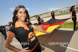 23.05.2010 Valencia, Spain,  A charming flag girl - DTM 2010 in Valencia, Spain