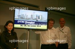 05.06.2010 Klettwitz, Germany,  Maggie Ip, Managing Director, Brilliant Culture Group, Norbert Haug (GER), Sporting Director Mercedes-Benz, Dr. Wolfgang Ullrich (GER), Audi's Head of Sport - DTM 2010 at Lausitzring / Eurospeedway Lausitz, Germany