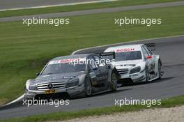 06.06.2010 Klettwitz, Germany,  Bruno Spengler (CAN), Team HWA AMG Mercedes, AMG Mercedes C-Klasse and Paul di Resta (GBR), Team HWA AMG Mercedes, AMG Mercedes C-Klasse - DTM 2010 at Lausitzring / Eurospeedway Lausitz, Germany