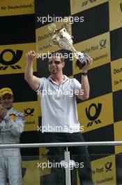 06.06.2010 Klettwitz, Germany,  Podium Sven Bluszcz (GER) Race engineer of Bruno Spengler (CAN), Team HWA AMG Mercedes, AMG Mercedes C-Klasse - DTM 2010 at Lausitzring / Eurospeedway Lausitz, Germany