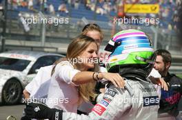 06.06.2010 Klettwitz, Germany,  Bruno Spengler (CAN), Team HWA AMG Mercedes, AMG Mercedes C-Klasse with Girlfriend Franziska Nikoleit - DTM 2010 at Lausitzring / Eurospeedway Lausitz, Germany