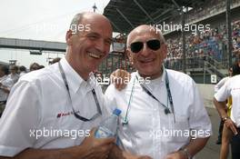 06.06.2010 Klettwitz, Germany,  Dr. Wolfgang Ullrich (GER), Audi's Head of Sport and Dr. Thomas Betzler (GER), ITR Chairman - DTM 2010 at Lausitzring / Eurospeedway Lausitz, Germany